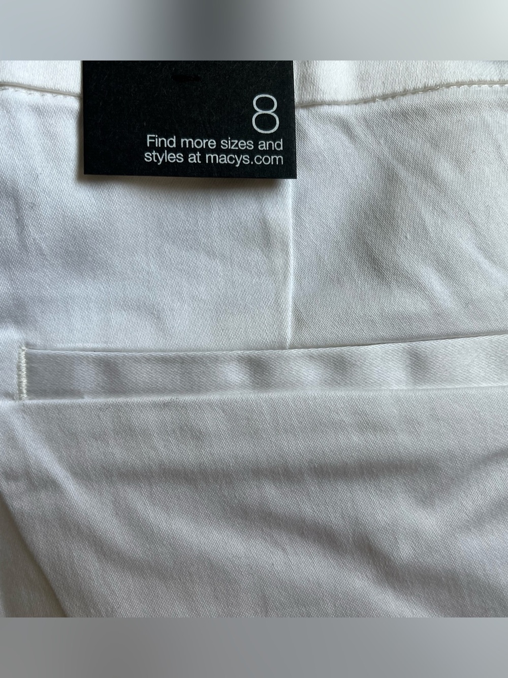 INC International Concepts White Women's Tailored Dress Shorts Minimalist - Picture 4 of 8
